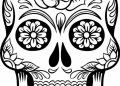 Free Sugar Skull Coloring Pages