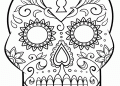 Free Sugar Skull Coloring Pages For Adult