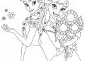 Frozen 2 Coloring Pages of Elsa and Anna Printable