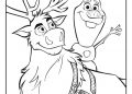 Frozen 2 Coloring Pages of Olaf and Sven