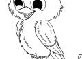 Funny Bird Coloring Page