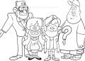 Gravity Falls Coloring Pages Image For Children