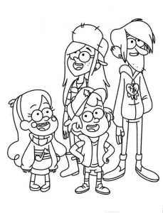 Gravity Falls Coloring Pages Pictures - Visual Arts Ideas