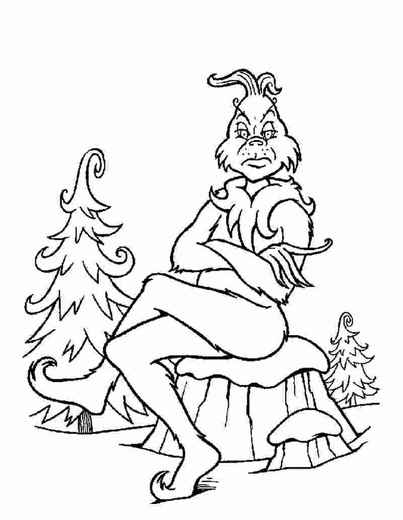 Grinch Coloring Pages For Kids Visual Arts Ideas