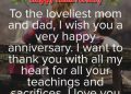 Happy Anniversary Wishes for Parents Mom and Dad