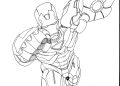 Iron Man Coloring Pages Jump High