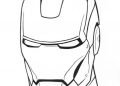 Iron Man Head Coloring Pages