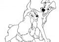 Lady and The Tramp Coloring Pages Free Images