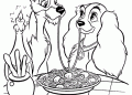 Lady and The Tramp Coloring Pages Image