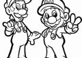 Mario Coloring Page Free Picture