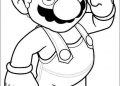 Mario Coloring Page Free Pictures