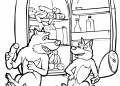 Masha and the Bear Coloring Pages of Wolves