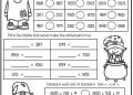 Math Worksheets For 2nd Grade of Comparing Numbers