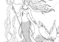 Mermaid Coloring Pages for Adult 2020