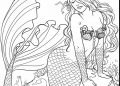 Mermaid Coloring Pages for Adult Free Download