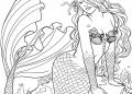 Mermaid Coloring Pages for Adult Free Images