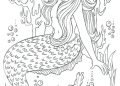 Mermaid Coloring Pages for Adult Pictures Free