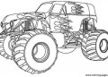 Monster Truck Coloring Pages For Kid
