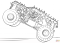 Monster Truck Coloring Pages Jump