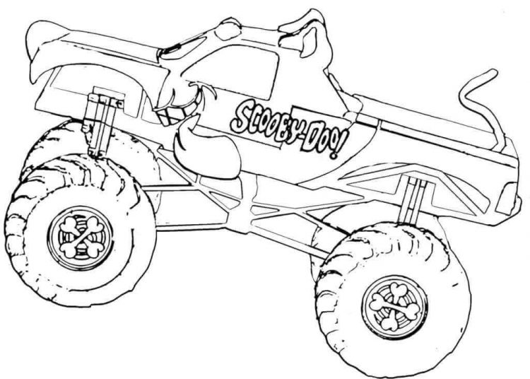 Monster Truck Coloring Pages - Visual Arts Ideas