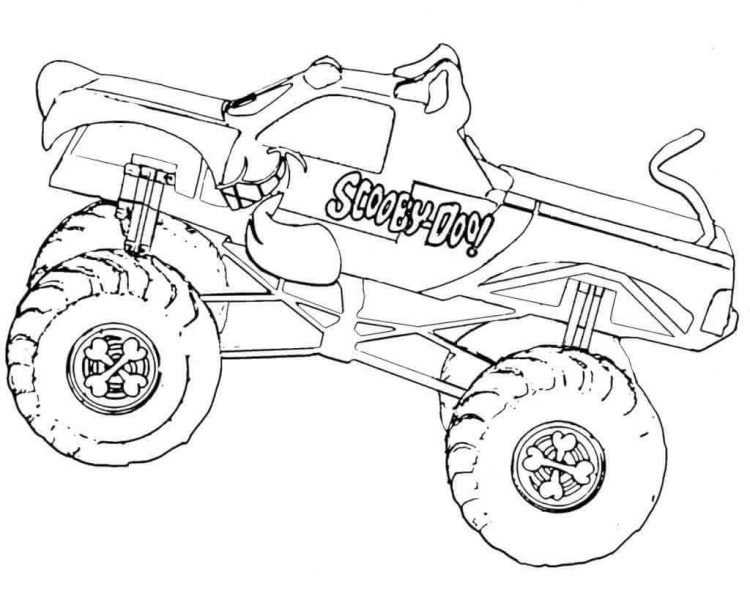 Monster Truck Coloring Pages - Visual Arts Ideas