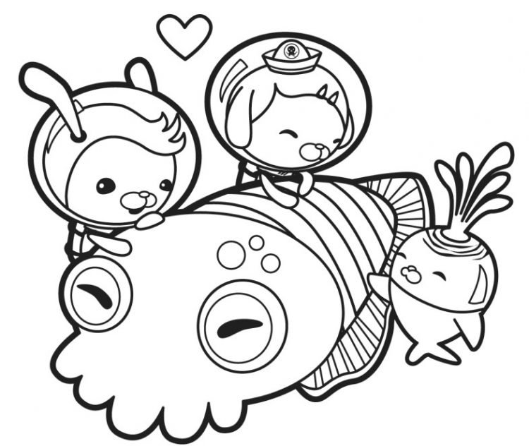 Octonauts Coloring Pages For Kids - Visual Arts Ideas