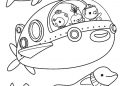 Octonauts Coloring Pages of Dolphins