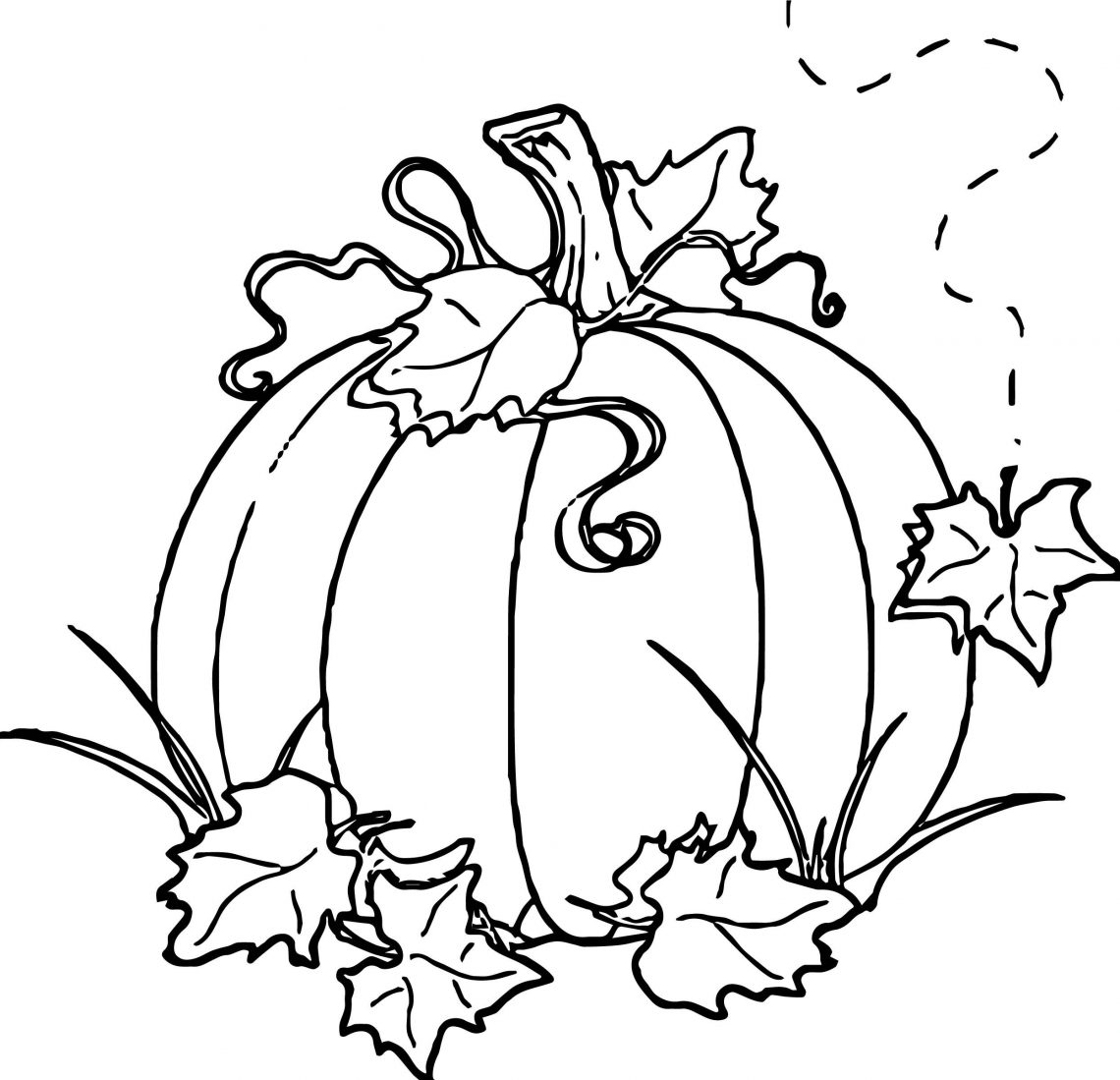 Easy Pumpkin Coloring Pages For Kids - Visual Arts Ideas