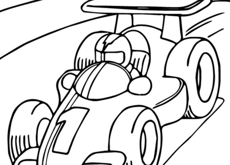 Race Car Coloring Pages - Visual Arts Ideas