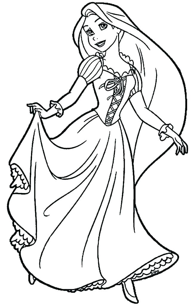 Download Rapunzel Coloring Pages For Kids - Visual Arts Ideas