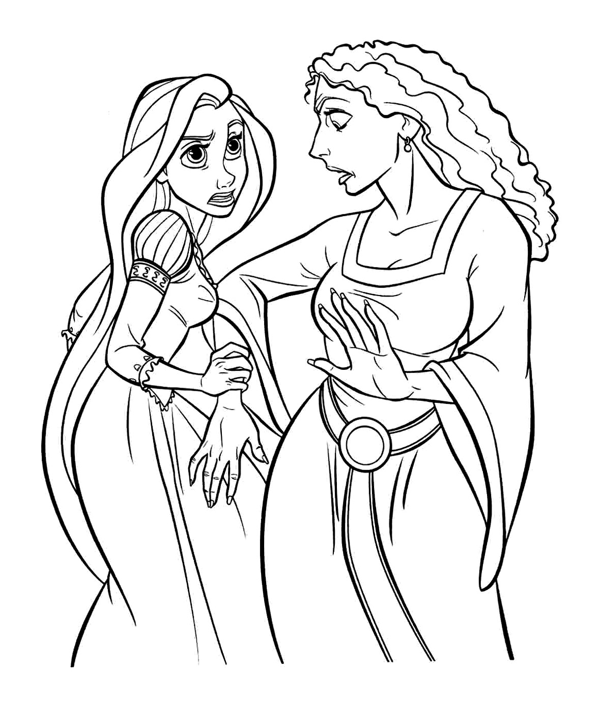 rapunzel coloring pages for kids  visual arts ideas
