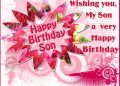 Red Birthday Wishes for Son