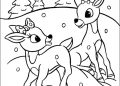 Rudolph Coloring Page Image