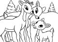 Rudolph Coloring Pages For Kids