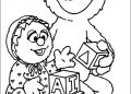 Sesame Street Coloring Pages of Elmo Picture