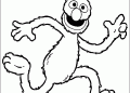 Sesame Street Coloring Pages of Grover Image