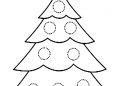 Simple Christmas Tree Coloring Page