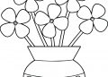 Simple Coloring Pages of Flowers