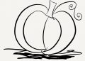 Simple Pumpkin Coloring Pages For Kids