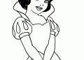 Simple Snow White Coloring Pages