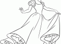 Snow White Coloring Pages Dancing