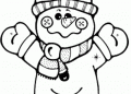 Snowman Coloring Pages Free Image