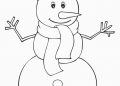 Snowman Coloring Pages Free Picture