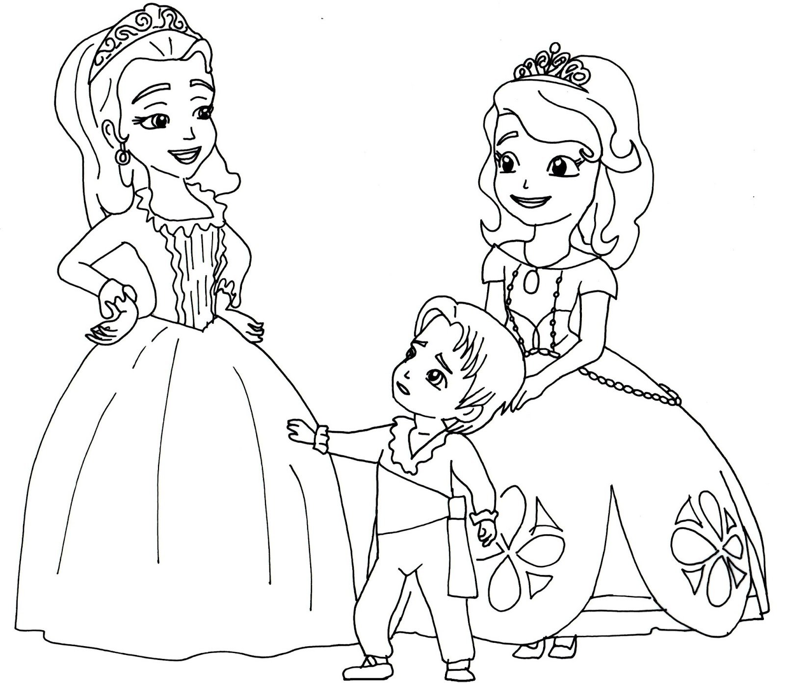 Sofia The First Coloring Pages Picture.
