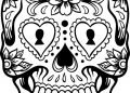 Sugar Skull Coloring Pages Advance