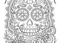 Sugar Skull Coloring Pages For Adult