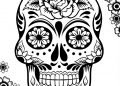 Sugar Skull Coloring Pages For Adult Image