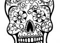 Sugar Skull Coloring Pages Images