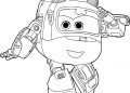 Super Wings Coloring Pages of Dizzy