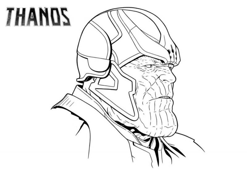 Thanos Coloring Pages - Visual Arts Ideas